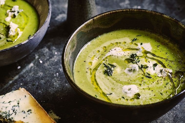 Sprout and Stilton Soup by Jamie Oliver // Best Recipe Finder