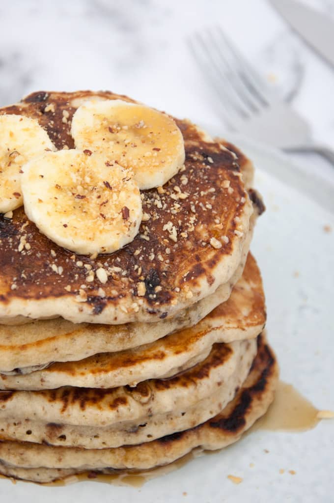 vegan-banana-bread-pancakes-with-chocolate-chunks-BestRecipeFinder