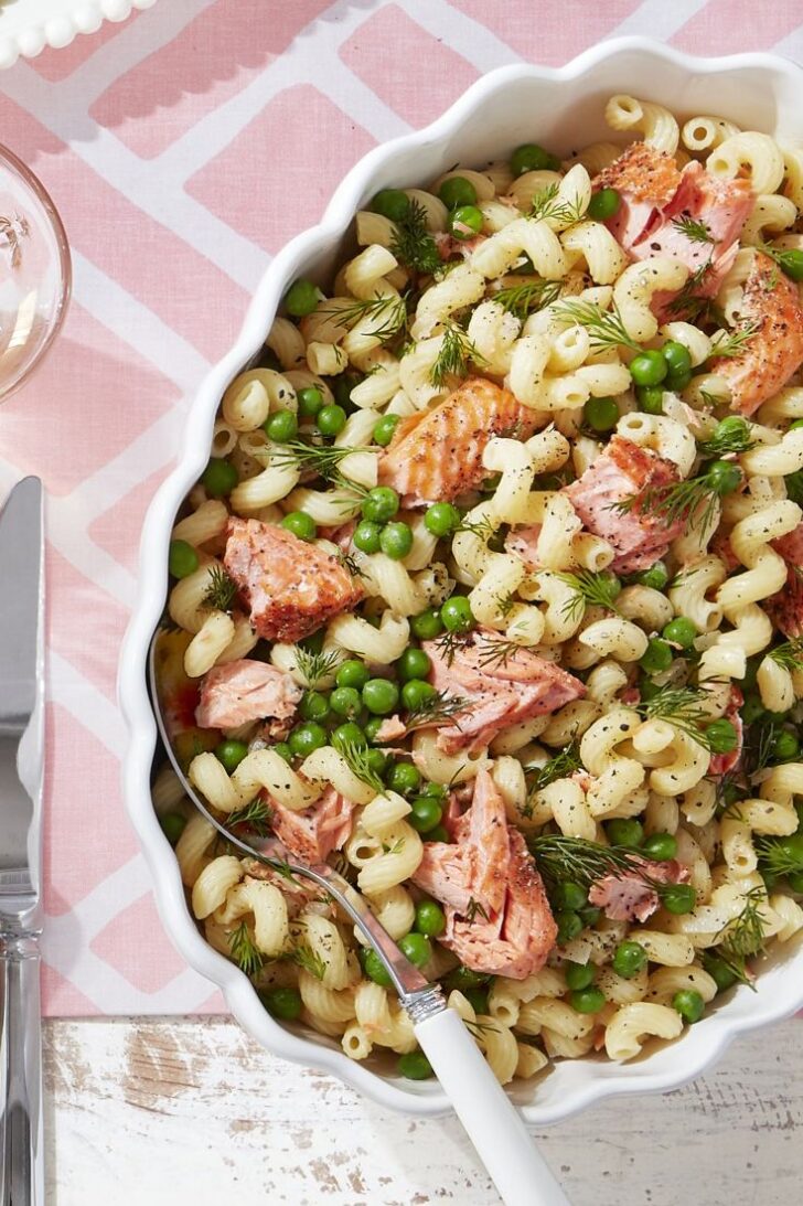 spring-pasta-with-salmon-peas-and-dill-BestRecipeFinder